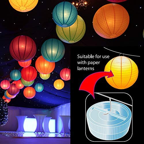 Halloween Jack O Lantern Lights Battery Operated Remote Hanging Led Lantern Lights with Hook Super Bright RGB White Warm White 15 Days Standby 36 Hours for Lantern Tent Lighting(10 Lights+2 remotes)