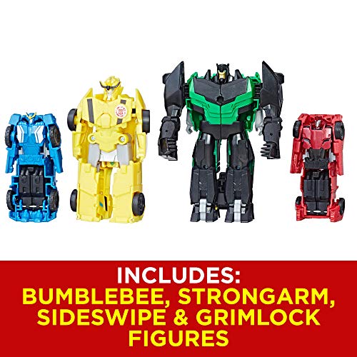 Transformers Toys Autobot Team Combiner Pack - 4 Figure Gift Set – Combine into a Super Robot - Age 6 and Up - 8.5 inch (Amazon Exclusive)