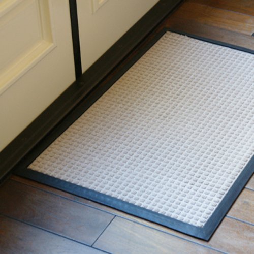 Rubber-Cal 03-202-ZWBL"Nottingham" Carpet Runner Floor Mat, 4' x 6', Blue