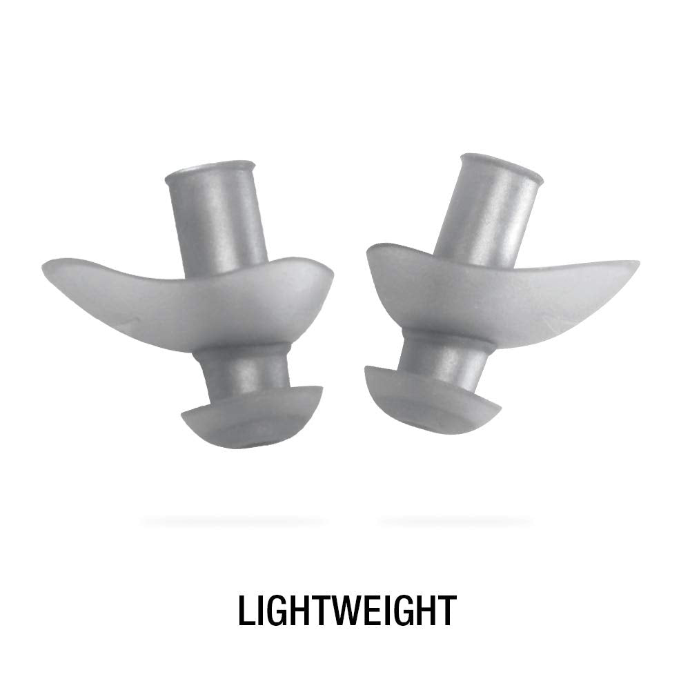 Speedo Unisex-Adult Swim Training Ergo Ear Plugs Silver, 1 Pair (Pack of 1)