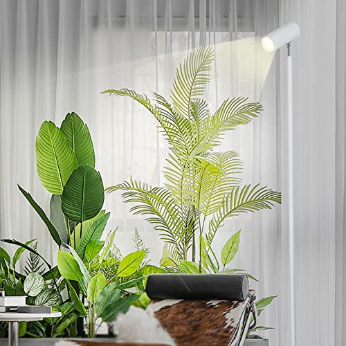 HMVPL Grow Lights Stand for Indoor Plants Full Spectrum Tall Plant Light for Indoor Growing with 20W COB Plant Light Bulb,4/8/12H Timer, Led Growth Floor Lamp for Large Plant Seedling(6 Level Height)