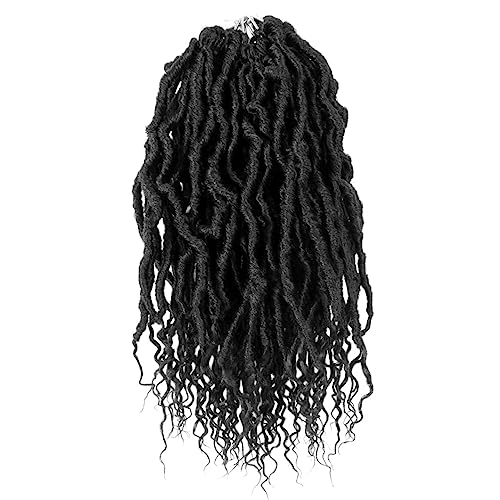 BOHOBABE Faux Locs Crochet Hair 36 Inch, Boho Soft Crochet Locs with Curly Ends, Long Bohemian Goddess Locs Crochet Braids for Black Women (6 Packs, T27)