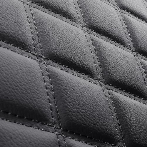 OMOKA AUTO Front Seat Covers for Cars Leather Waterproof Universal Fit for Toyota Mazda Kia Soul Sorento Optima Sporage Chr Prius Venza Fj Cruiser Jeep Wrangler(2 PCS Front, Black)