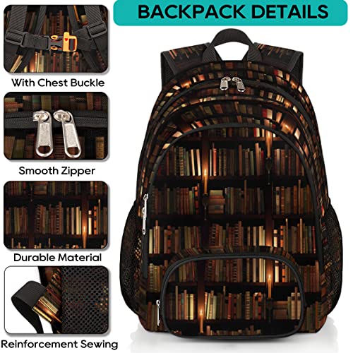 Elementary School Bags for Teens, Ethnic Painted Kids Backpacks Aztec Pattern Lightweight Bookbags Waterproof Sturdy Schoolbag Daypack for Girls Boys