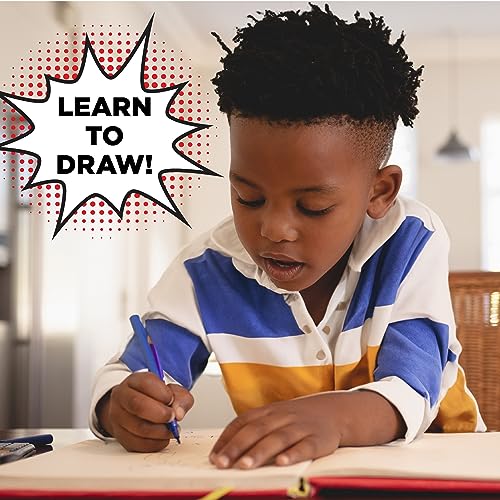 Made By Me Anime Color & Design Artist Set, 22-Piece Art Set, How to Draw, Create Comics, Make Manga & Sketchbook, Gifts for Enthusiasts, Arts & Crafts for Kids 6+