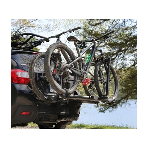 KUAT NV Base 2.0-1.25" Hitch-Mounted 2-Bike Rack | Mountain Bike, Road Bike, Gravel Bike, or E-Bike Compatible Hitch Rack | No-Tool Install | Pivot System | All-Metal Robust Construction