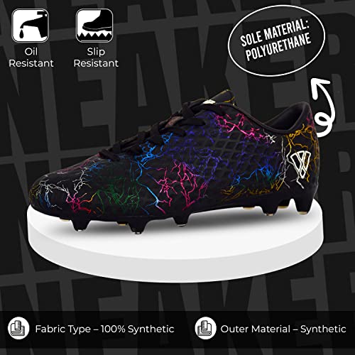 Vizari Zodiac Firm Ground Soccer Cleats - Kids Soccer Shoes with Excellent Traction, Grip, and Comfort - Durable, Lightweight & Breathable Youth Soccer Cleats - Unisex Soccer Cleats for Boys & Girls