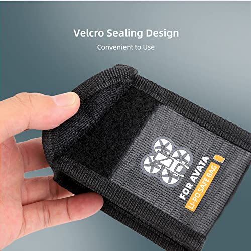 Avata Battery Storage Bag for DJI Avata FPV RC Drone Lipo Safe Pouch Fireproof Explosionproof Batteries Guard for Storage and Charging -for 1pc