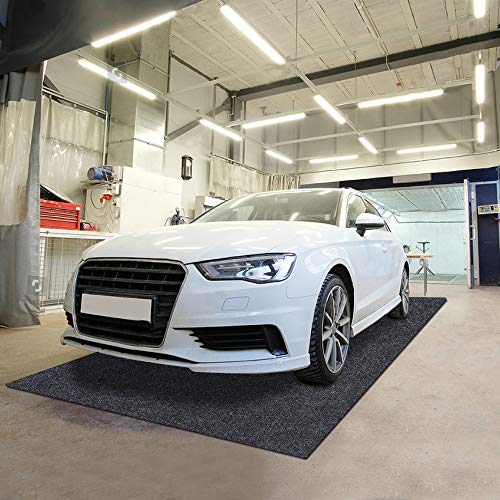Sszhen Garage Floor Protection Mat，Reusable, Washable, Indoor Parking Mat-Premium Absorbent Oil Pad Contains Liquid (14'7" x 5'9")