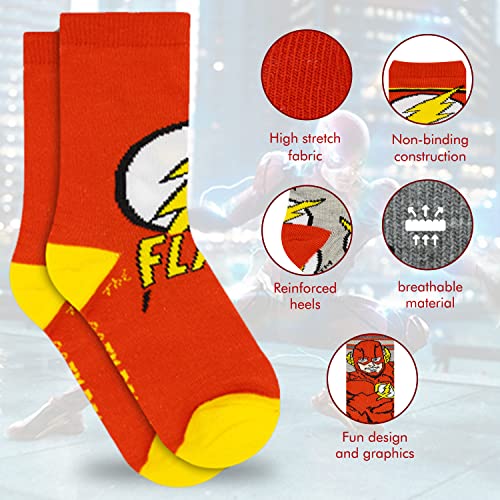DC Comics The Flash Boys Socks - 10-Pack Superhero Toddler Socks