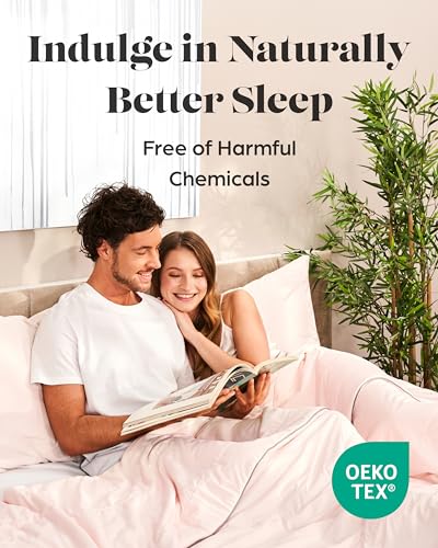 SleepCool+ Luxury Cooling Pillowcases (Set of 2) (Queen, Blush)