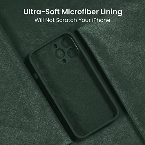 FireNova Designed for iPhone 13 Pro Max Case, Silicone [Camera Protection] Phone Case with [2 Screen Protectors], Soft Anti-Scratch Microfiber Lining Inside, 6.7 inch, Pink Pomelo