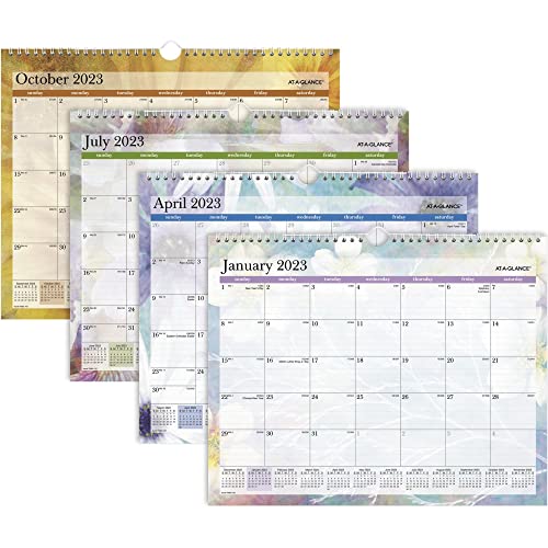 AT-A-GLANCE 2023 Wall Calendar, 15" x 12", Medium, Monthly, Dreams (PM83-707)