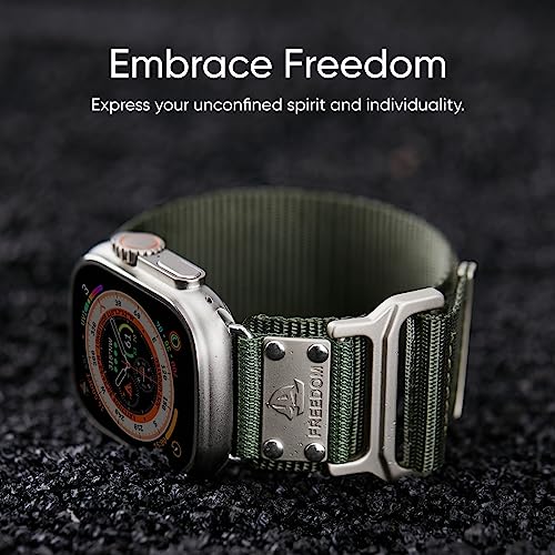 Suitisbest Sport Band Compatible for Apple Watch Ultra 2 Band/Apple Watch Ultra Band 49mm 45mm 44mm 42mm for Men, Ultra Wide Nylon Sport Strap Wristband for iWatch Ultra Series 9 8 7 6 5 4 3 SE