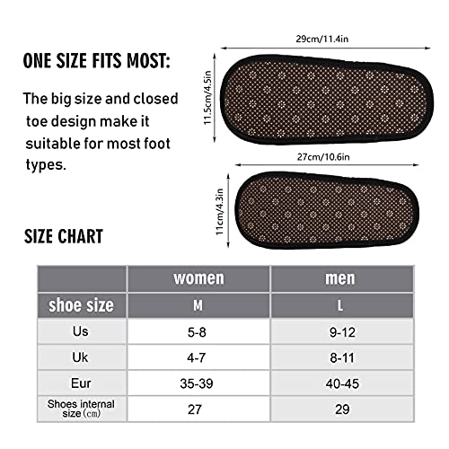 Umidedor Plaid Father BEAR Mens Slippers, Soft Memory Foam Non-Slip Indoor House Slippers Home Shoes for Bedroom Hotel Travel Spa