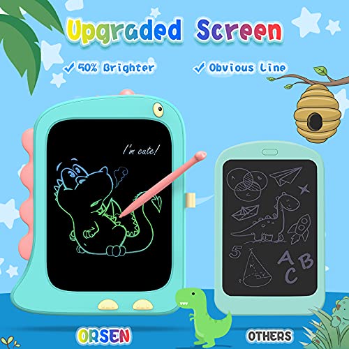 ORSEN 8.5 Inch Doodle Board Drawing Tablet - Dinosaur Toy Gift for Kids 2-7 Years Old