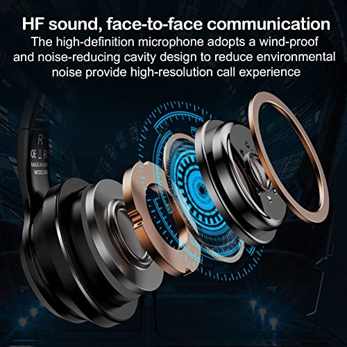 SIMGAL Bluetooth Cat Ear Headphones for Kids, Wireless & Wired Mode Foldable Headset with Mic, RGB LED Light, for Girls School Gaming, Compatible with Mobile Phones PC Tablet