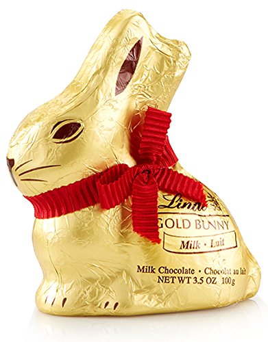 Lindt Milk Chocolate GOLD BUNNY, 3.5 Ounce, 100 g, Pack of 4