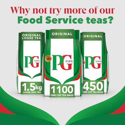 PG Tips One Cup Pyramid Tea Bags (Pack of 1, Total 1100 Tea Bags)