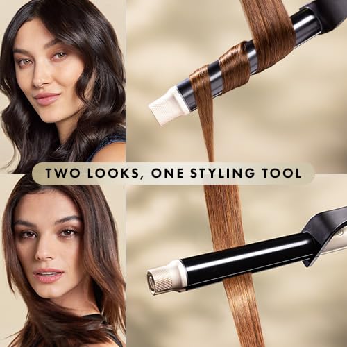 HOT TOOLS Pro Artist Protect & Style CurlStraight Styler | 2-in-1 Easy-to-Use, Use as Curling Iron, Flat Iron, or a Wand for Styling Curly or Straight Hair, 1 ¼" Curling Iron