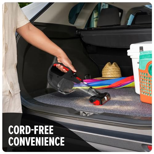 Dirt Devil 16V Deep Clean Cordless Handheld Vacuum with Motorized Pet Brush Roll Tool, Powerful Suction and Lightweight, with Extended Run Time, BD30300V, Black