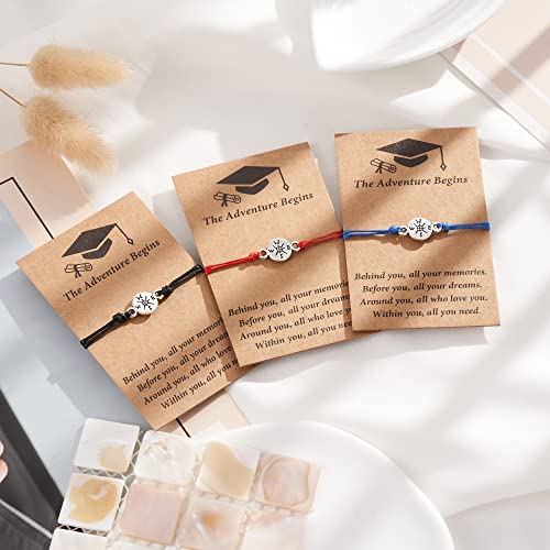 Tarsus Graduation Gifts for Her Him 2024 High School College 5th 8th Grade Masters Degree Phd Senior Graduation Class of 2024 Compass Bracelets Gifts for Student Women Men Teen Girl Boy