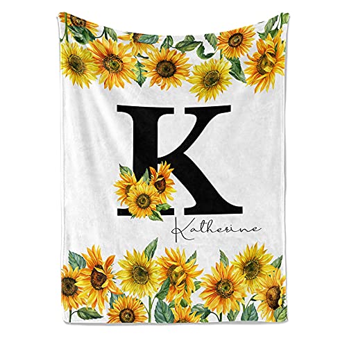 Jekeno Sunflower Gifts Blanket for Women Girls, Sunflowers Throw Gifts for Sunflower Lovers Adult Kids, Christmas Birthday Valentine's Day You are My Sunshine Gifts Blanket for Home Bed Couch