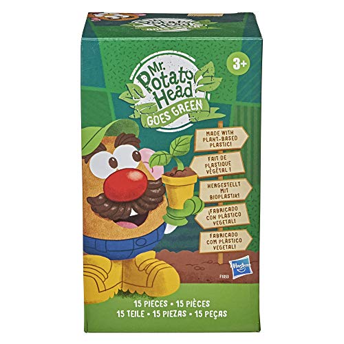 Mr Potato Head Goes Green Toy for Kids Ages 3 and Up, Made with Plant-Based Plastic and FSC-Certified Paper Packaging (Amazon Exclusive)