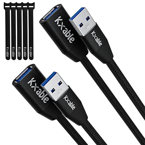 Kxable USB 3.0 Active Fiber Optical 75 Feet Extension Cable, High Speed 5Gbps Data Transfer, Supports USB 3.0 & 2.0, Compatible with Webcam, USB Hub, VR, Hard Drive, Printer