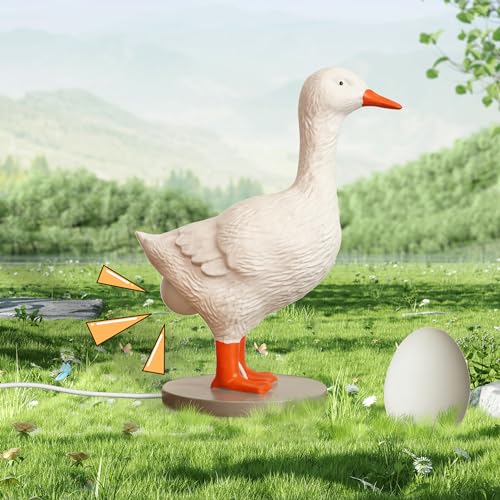 OkiyiD Duck Egg Lamp, Funny Goose Table Lamp, LED Egg Night Light, Resin Goose with Stepless Dimming Function, Decoration for Home, Bedroom, Study Room
