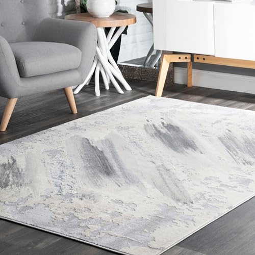 nuLOOM Chroma Abstract Area Rug, 5x8, Grey