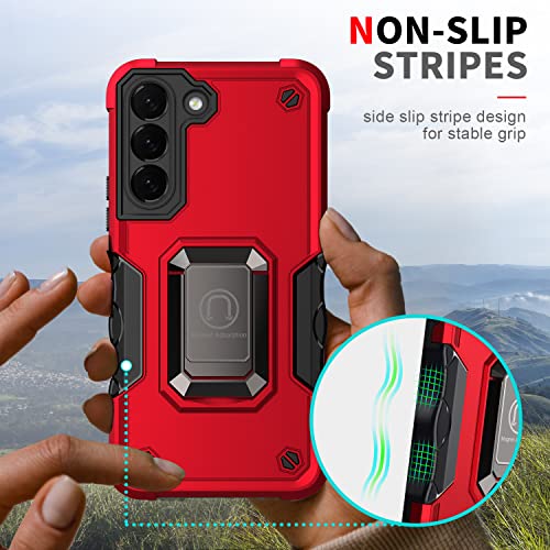 TORRTOWAY Case for Samsung Galaxy S23 Plus Case Galaxy S23+ Case Kickstand Holder Built-in Magnetic Car Mount Shockproof Camera Protective Case for Samsung Galaxy S23 Plus 5G Phone Case (Black)