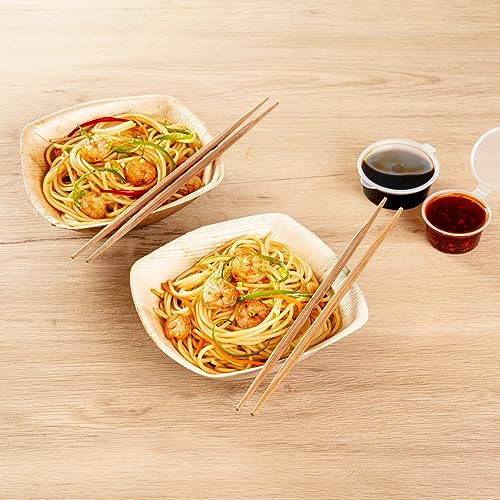 Restaurantware Bambuddha 9.5 Inch To Go Chopsticks 100 Durable Bamboo Chopsticks - With Paper Band Brown Bamboo Premium Chopsticks For All Kinds Of Foods Ideal For Cafes And Restaurants