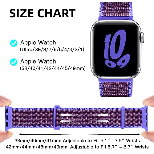 WJK Bands Compatible with Apple Watch Bands for Women 40mm 41mm 44mm 42mm 45mm 46mm 49mm 38mm SE, Stretchy Nylon Solo Loop Strap for iWatch Bands for Women Ultra 2 Series 10 9 8 7 6 5 4 3 2 1