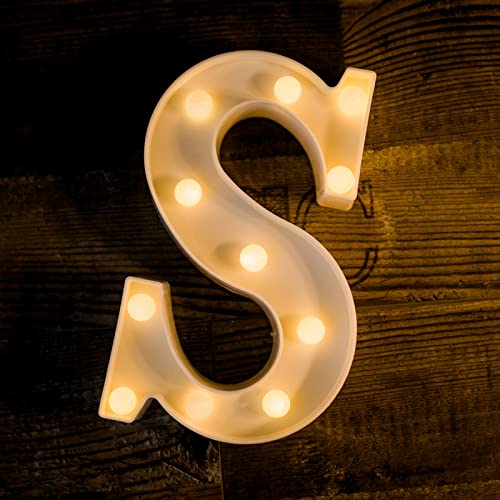 Foaky Colorful LED Letter Lights with Remote,Marquee Light Up Letters Sign for Night Light Wedding/Birthday Party Battery Powered Christmas Lamp Home Bar Decoration(D)