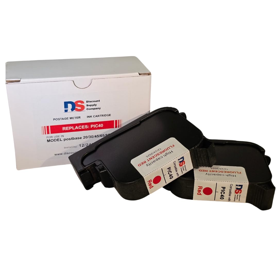 Discount Supply Company FP PIC40 High Capacity Postbase Ink Cartridge Set. Compatible with #58.0052.3028.00