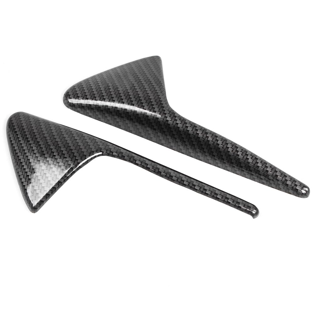 MUGE RACING 2 Pcs Turn Signal Side Camera Protection Cover, ABS Decoration Accessories for Tesla Model 3 S X 2017-2023 (Carbon Fiber Pattern)