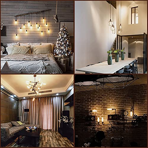 T10 Led Bulb,Dimmable 6W Led Tubular Bulbs, Soft White 3000K, 60 Watt Incandescent Bulb Equivalent, 3000K Soft White, Clear Glass, E26 Base Lamp Bulb, for Cabinet Display Cabinet etc,3 Pack.