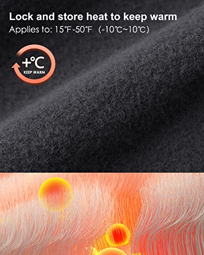 Willit Women's Fleece Lined Leggings Water Resistant Winter Pants Thermal High Waisted Yoga Hiking Running Tights Pockets Navy Blue S