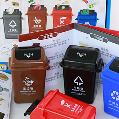 POPETPOP Trash Can - Manual-Lift Opening Mechanism, Paper Material, As Shown