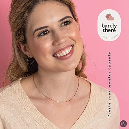 KEZEF Rose Gold Plated Silver Box Chain Necklace, 1mm Thin Solid 925 Rose Gold Necklace for Women and Men, Nickel Free, Hypoallergenic & Anti Tarnish, 40 Inch