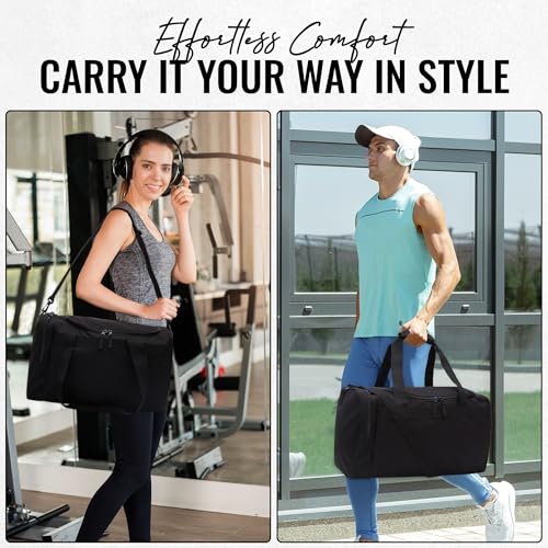 Jetstream Heavy Duty Hockey Bag | Multi Pocket Travel Duffel Bag | Large Sports Gym Equipment with Water Repellency | Foldable Luggage Bag with Padded Handles For Camping (36 Inch, Blue)
