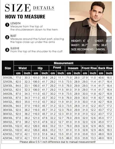 COOFANDY Men Suit Dress Pant Formal Elastic Waist Pant Lightweight Pant Black 42W32L