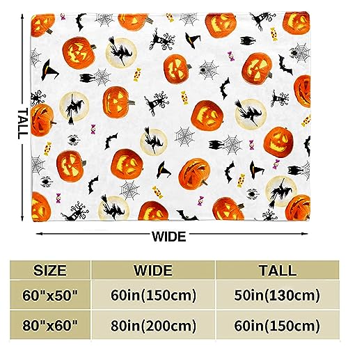 Tupmnbry Fall Throw Blanket Autumn Harvest Pumpkin Blanket Fall Maple Leaf Blanket Super Soft Flannel Throw Blanket Lightweight Fluffy Plush Bed Blanket for Autumn Thanksgiving Decorations 50"X60"