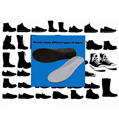 Shoe Insoles, Memory Foam Insoles, Providing Excellent Shock Absorption and Cushioning for Feet Relief, Comfortable Insoles for Men and Women for Everyday Use, S [US : 4.5-6.5] Black