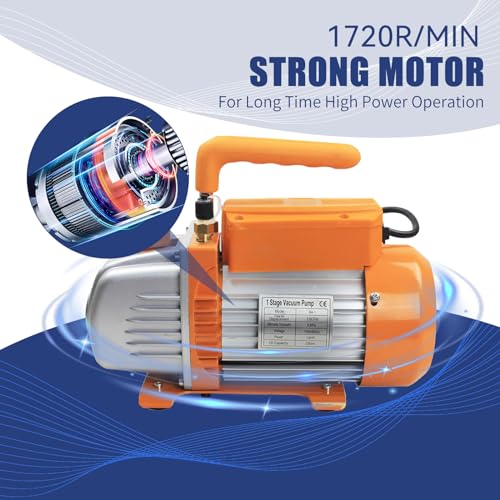 BACOENG 1 1/2 Gallon 3.6 CFM Vacuum Chamber with Pump, Degassing Vacuum Chamber Kit for Resin