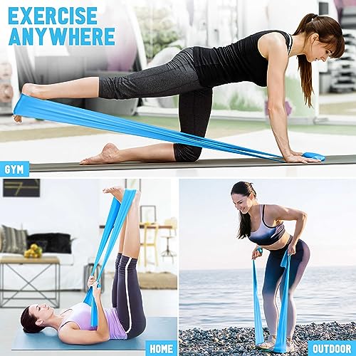 WALITO Resistance Bands for Working Out, Exercise Bands for Women and Men, Workout Bands for Physical Therapy, Stretch, Recovery, Pilates, Rehab, Strength Training and Home Gym