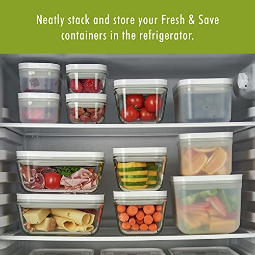 ZWILLING Fresh & Save 3-pc Plastic Food Storage Container, Meal Prep Container, BPA-Free- Assorted Sizes