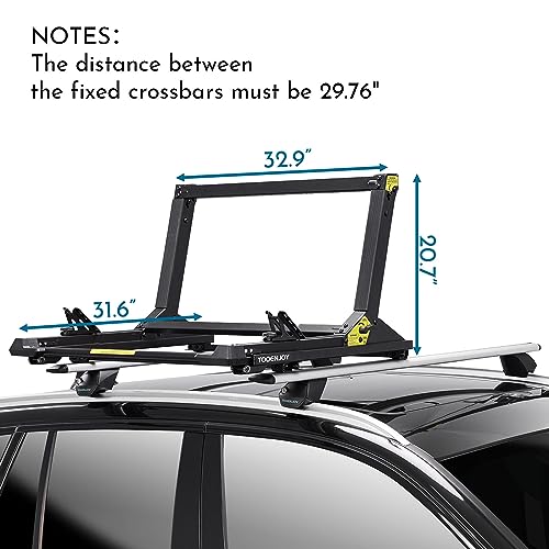 TOOENJOY Elevate Lift Assist Roof Rack, SUV Bike Kayak Carrier Elevating Assist Camping Multiple Loading