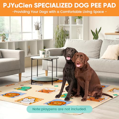 PJYucien Washable Pee Pads for Dogs, 36" x 36"Reusable Pee Pads for Dogs, Super Absorbent Puppy Training Pads, Dog Pads Non-Slip, Designed for Dog cate, Whelping Pad, Potty Training.
